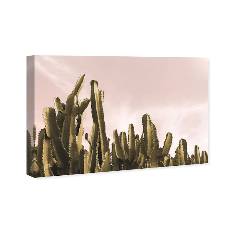 Wynwood Studio 'Dream Landscape Cactus' Floral and Botanical Wall Art Canvas Print - Green, Pink