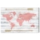 preview thumbnail 2 of 4, Wynwood Studio 'Mapamudi Boho Blush' Maps and Flags Wall Art Canvas Print - Pink, Gold