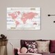 preview thumbnail 1 of 4, Wynwood Studio 'Mapamudi Boho Blush' Maps and Flags Wall Art Canvas Print - Pink, Gold 36 x 24