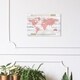 preview thumbnail 6 of 4, Wynwood Studio 'Mapamudi Boho Blush' Maps and Flags Wall Art Canvas Print - Pink, Gold