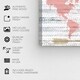 preview thumbnail 4 of 4, Wynwood Studio 'Mapamudi Boho Blush' Maps and Flags Wall Art Canvas Print - Pink, Gold