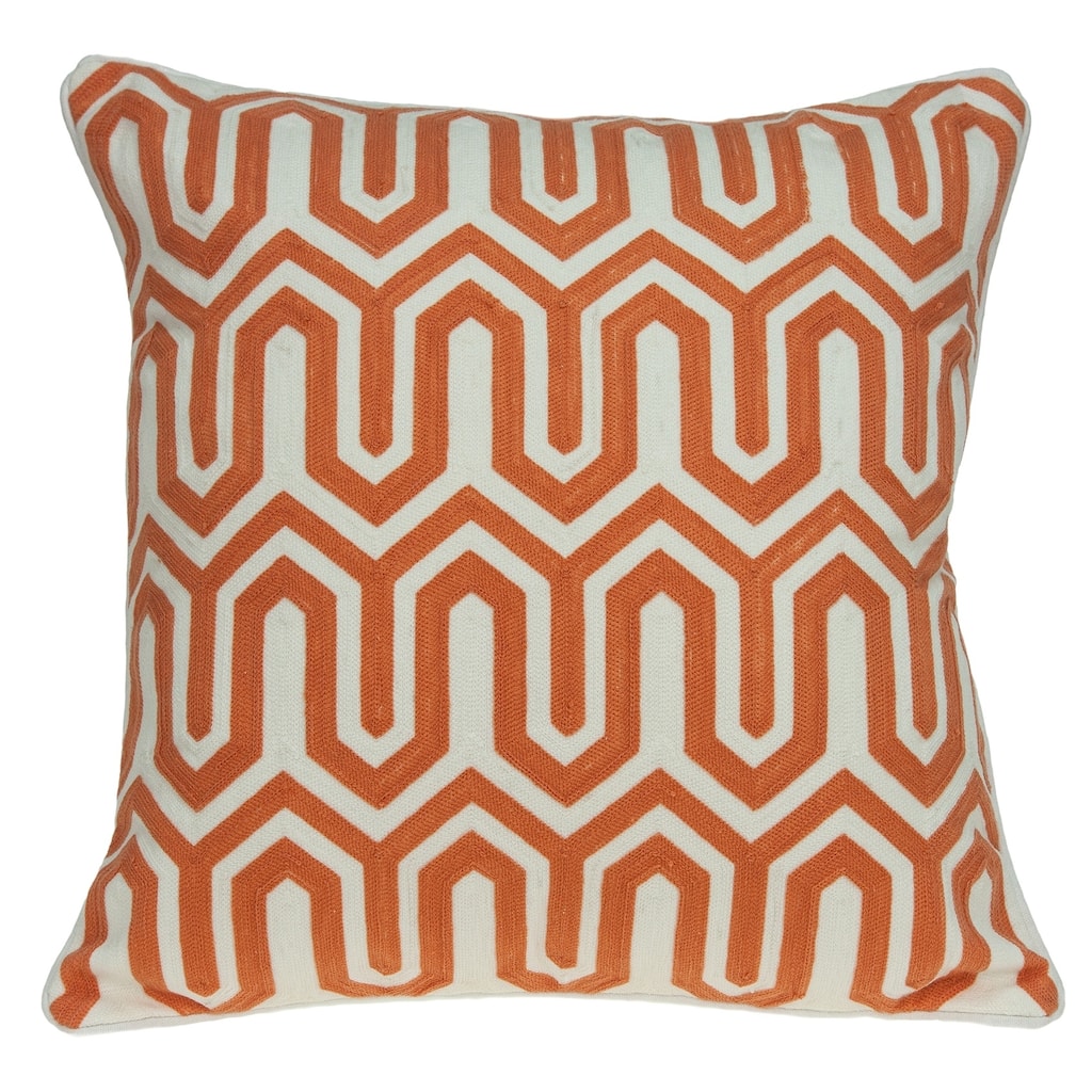 Parkland Collection Machu Transitional Multicolored Pillow Cover With Poly Insert