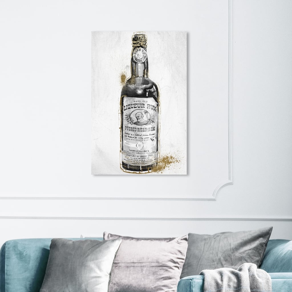 Wynwood Studio 'Rum Night' Drinks and Spirits Wall Art Canvas Print