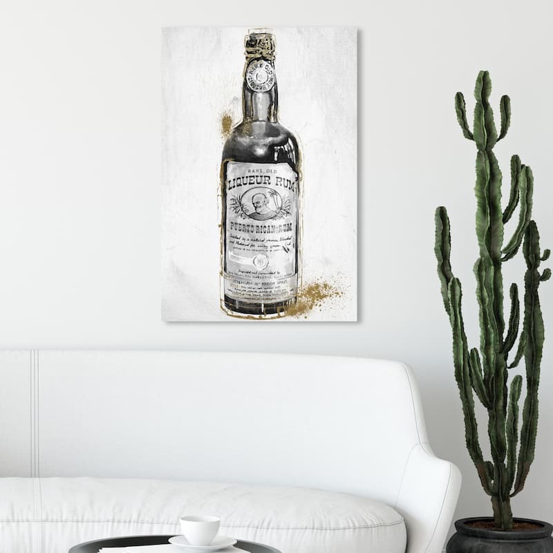 Wynwood Studio 'Rum Night' Drinks and Spirits Wall Art Canvas Print