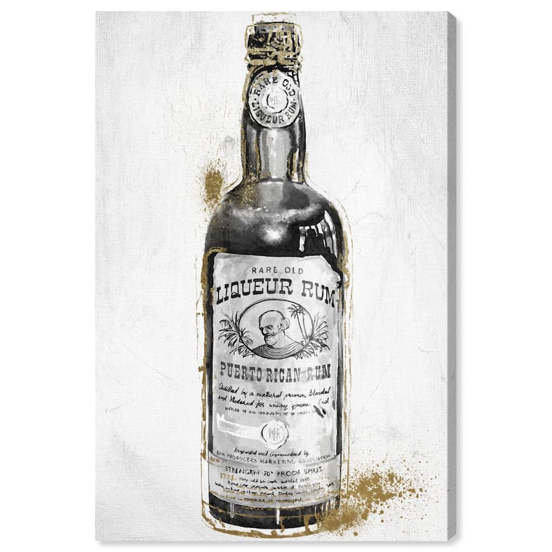 Wynwood Studio 'Rum Night' Drinks and Spirits Wall Art Canvas Print