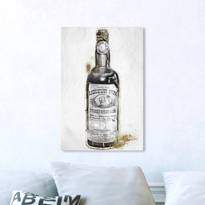 Wynwood Studio 'Rum Night' Drinks and Spirits Wall Art Canvas Print