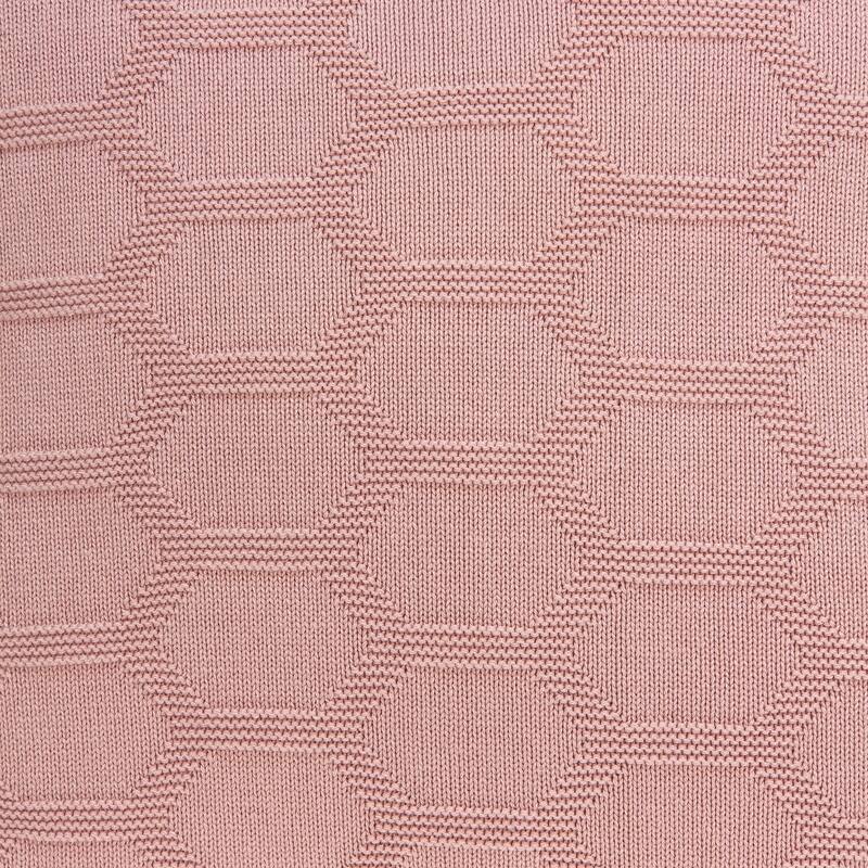 Parkland Collection Diani Transitional Pink Pillow Cover With Poly Insert