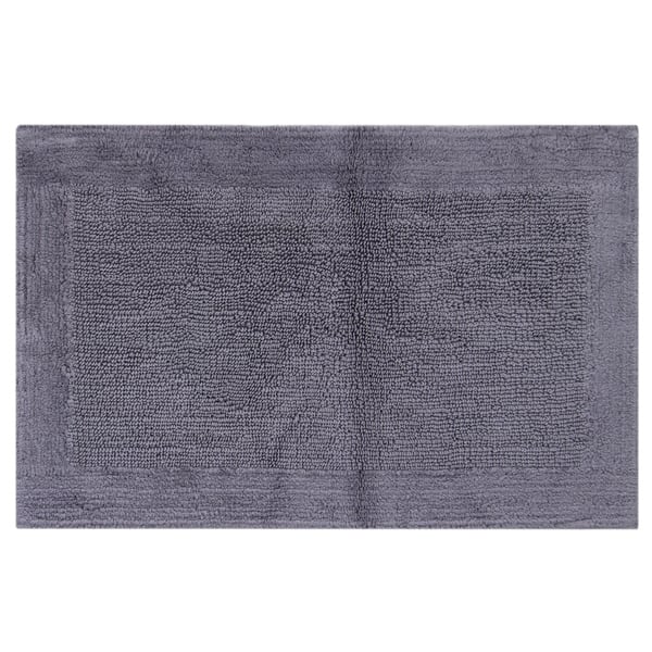 Egyptian Cotton Outside Border Bath Rug Charcoal Bed Bath & Beyond