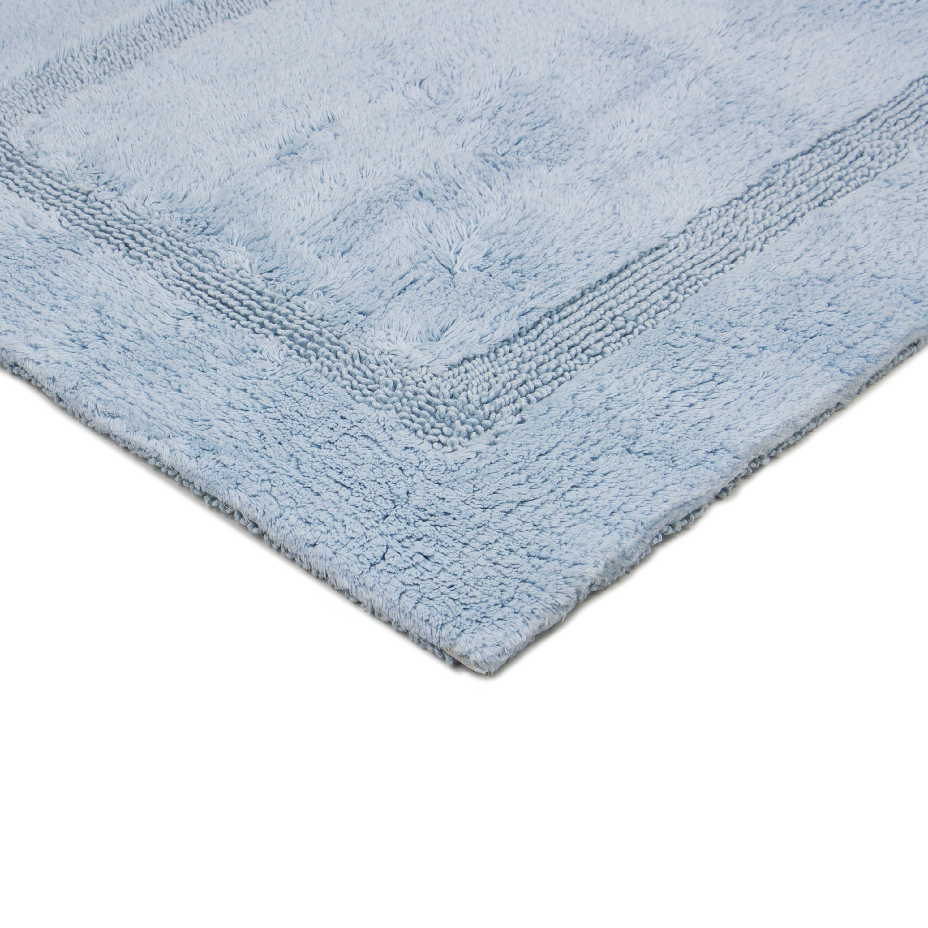 Clean Spaces Aure 100% Cotton Reversible Antimicrobial Bath Rug - White / 20x32