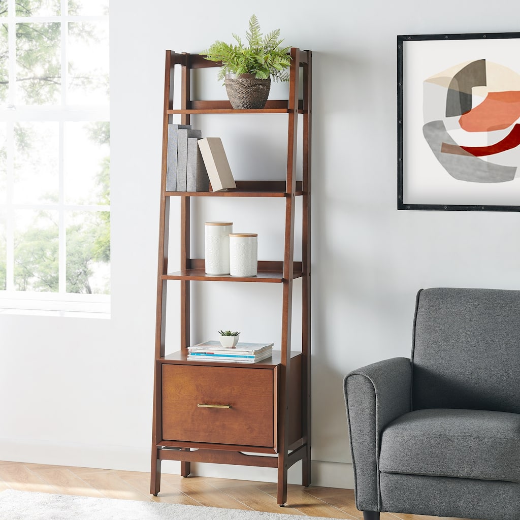 Crosley Landon Small Etagere Mahogany - 22.13 "W x 15.13 "D x 70.13 "H