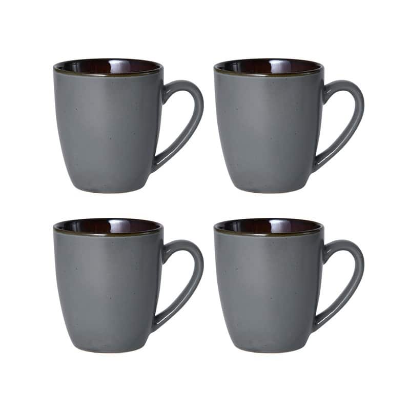 Pfaltzgraff Monroe Gray 16-Piece Dinnerware Set, Service for 4
