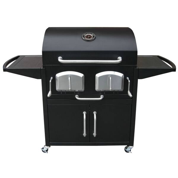 Landmann Usa Bravo Premium 30 In Black Barrel Charcoal Grill In The Charcoal Grills Department At Lowes Com