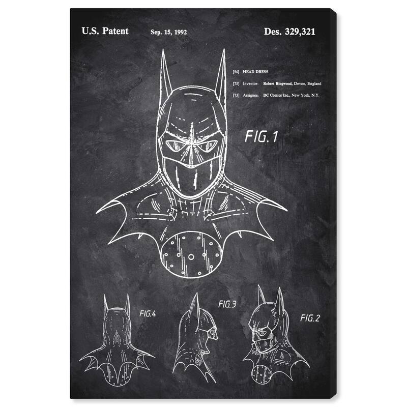 Wynwood Studio 'Batman 1992 Chalkboard' Movies and TV Wall Art Canvas