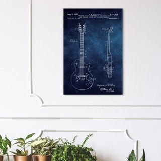 Wynwood Studio 'gibson Les Paul Guitar 1955 Blue Chalkboard' Music And 