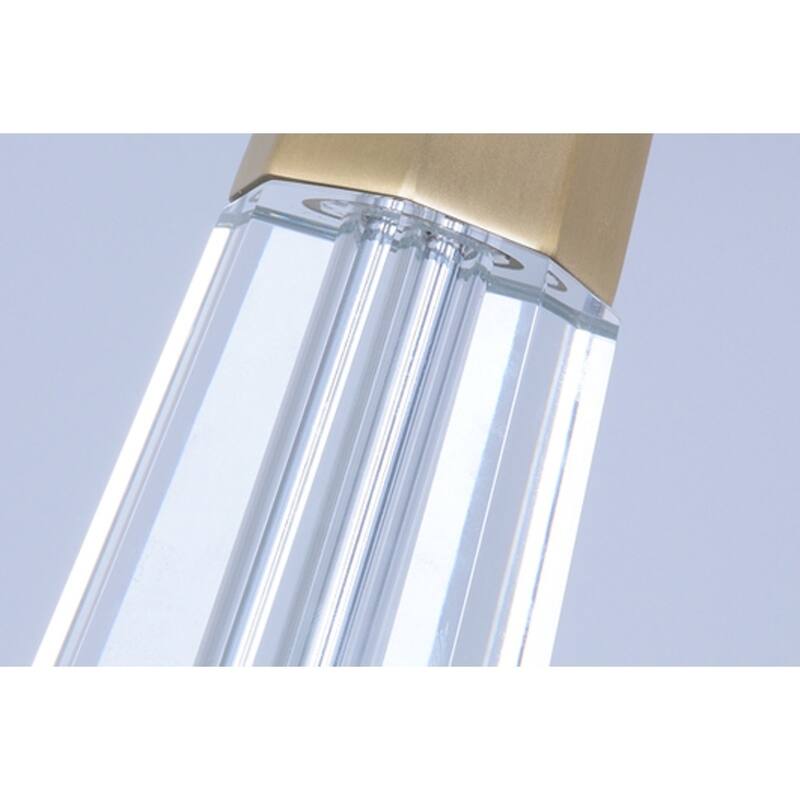 Clean Faceted Glass Table Buffet Lamp By Lucas McKearn