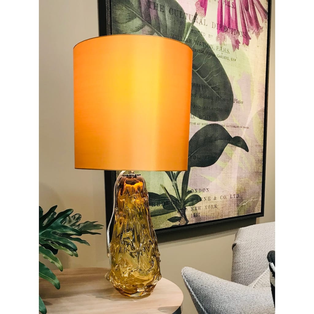 Table Lamp Deep Orange Finish By Lucas McKearn French Wiring