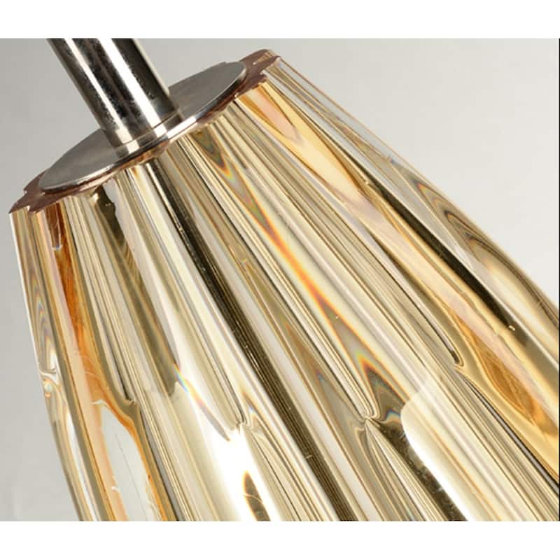 Transitional Modern with Amber Finish Lamp By Lucas McKearn