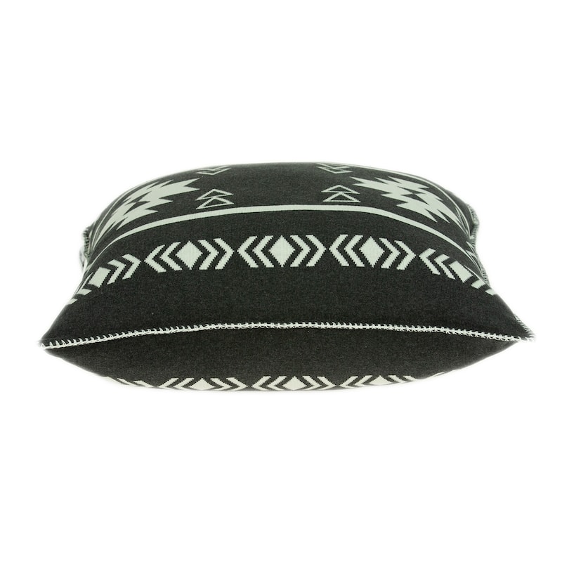 Parkland Collection Sioux Southwest Black Pillow Cover With Poly Insert