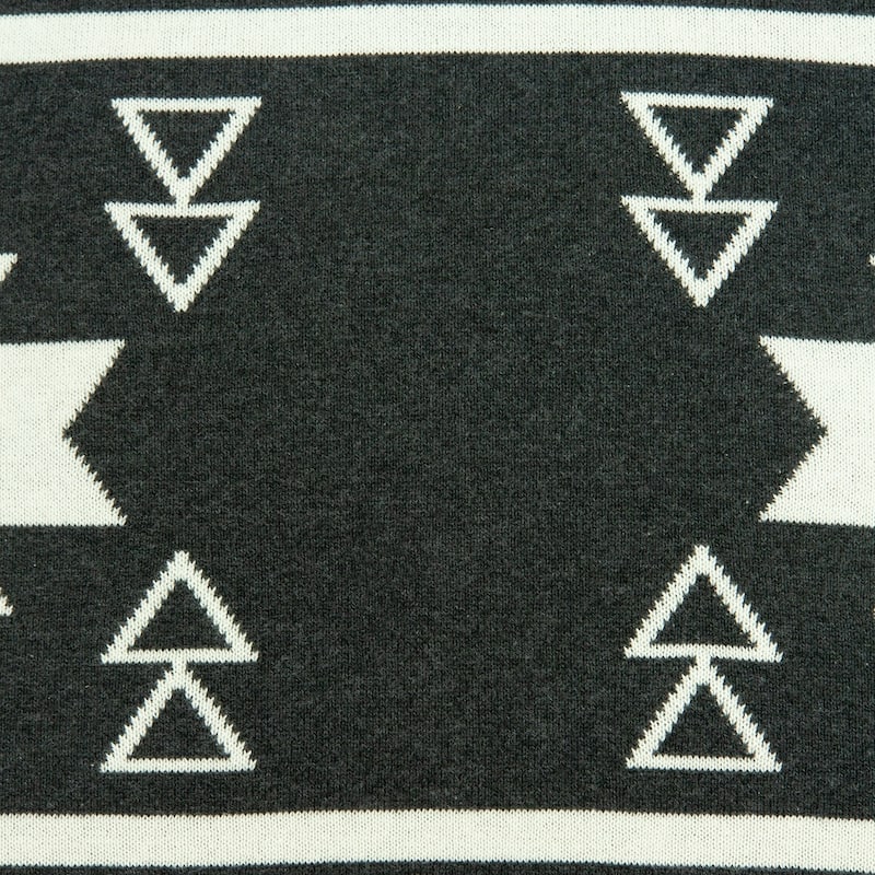 Parkland Collection Sioux Southwest Black Pillow Cover With Poly Insert