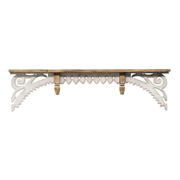 Stratton Home Decor Vintage Wood Wall Shelf. Opens flyout.