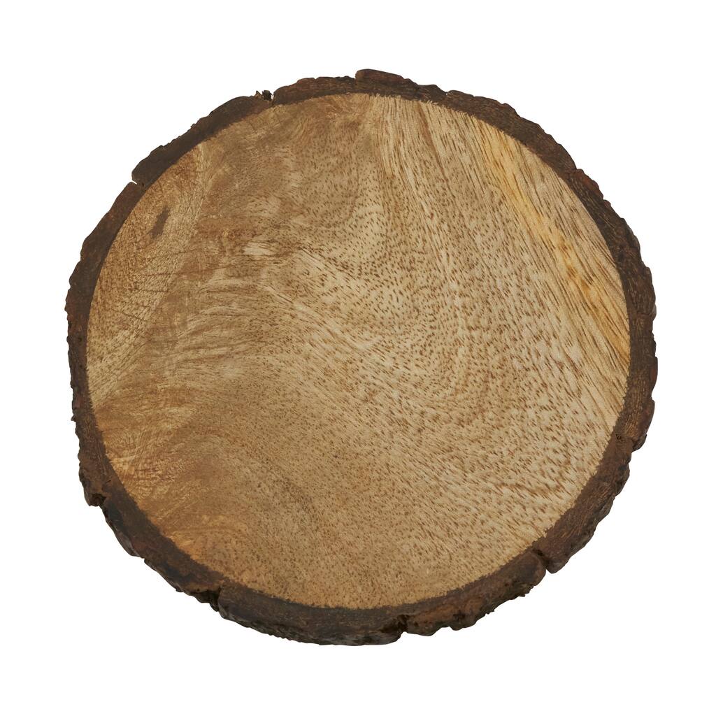 Round Wood Slice Drink Coasters (Set of 4)