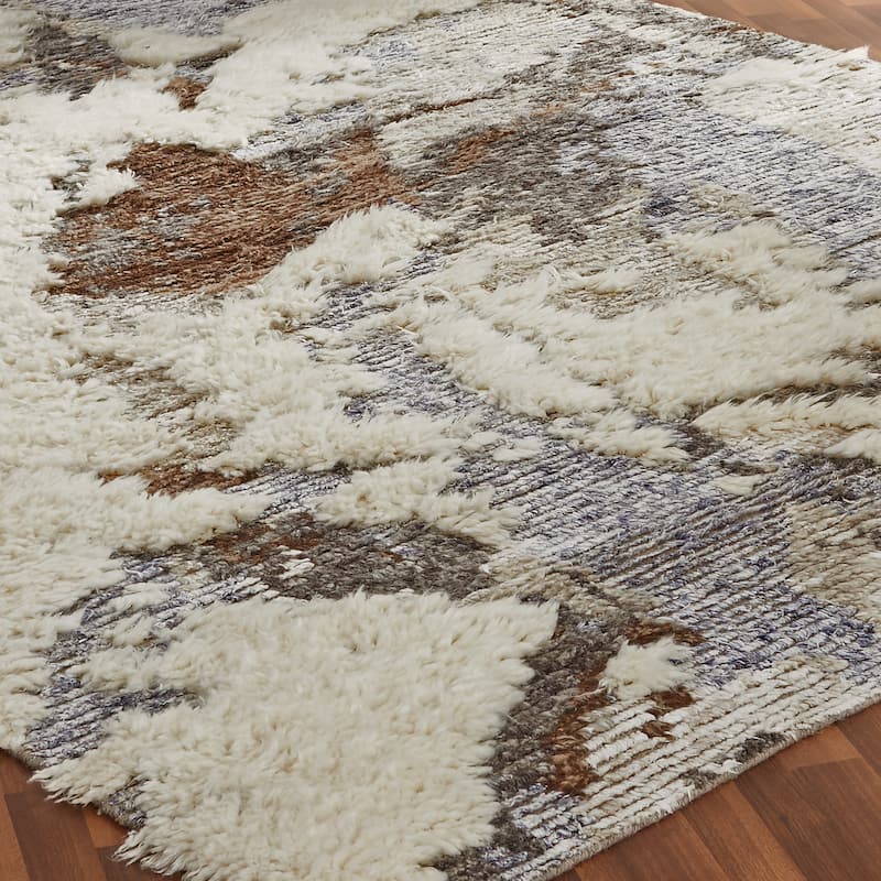Carbon Loft Silkina Granite Earth Shag Area Rug