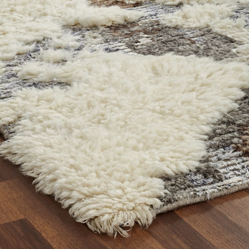 Carbon Loft Silkina Granite Earth Shag Area Rug