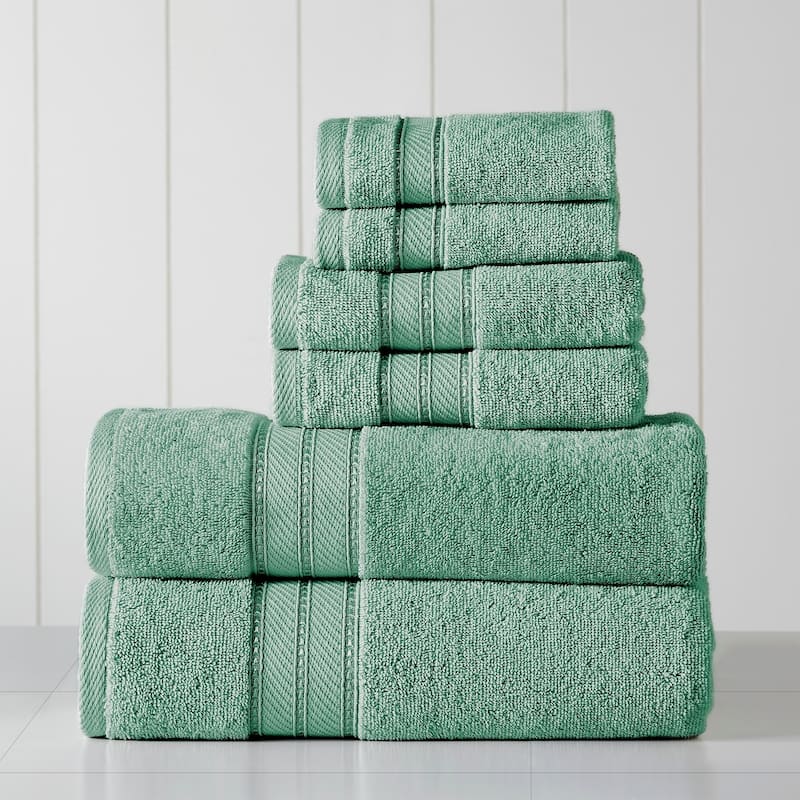 Modern Threads 6-Piece SpunLoft Towel Set - Eucalyptus
