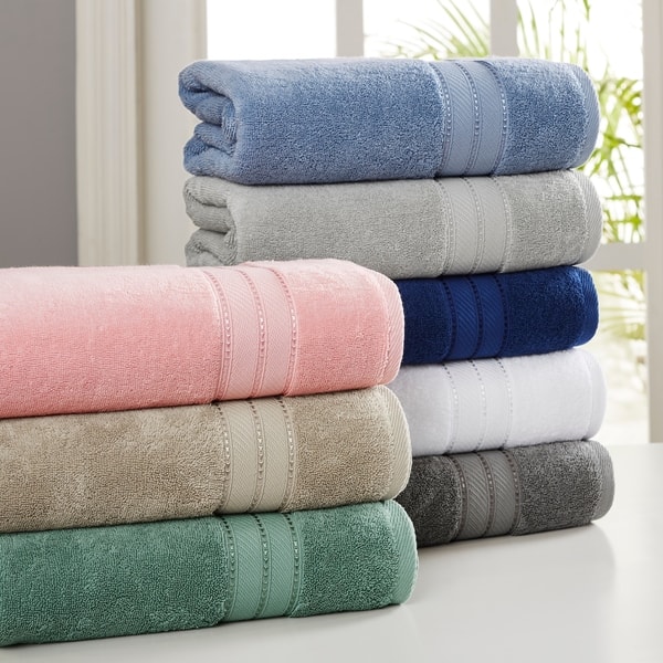 Plush Mist Grey Towel Essentials Bundle (2 Wash + 2 Hand + 2 Bath  Towels)-N/A
