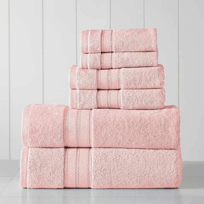 Modern Threads 6-Piece SpunLoft Towel Set - Blush