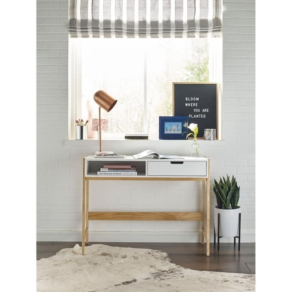 Shop Elle Decor Jasper Writing Desk French White Free Shipping