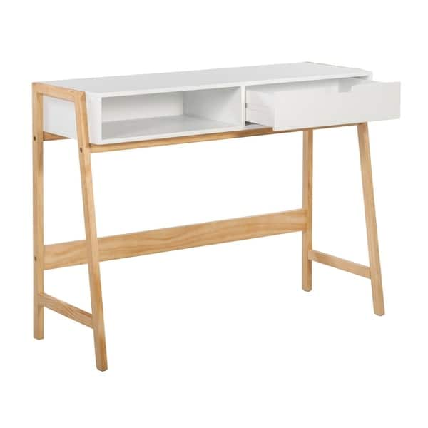 Shop Elle Decor Jasper Writing Desk French White Free Shipping