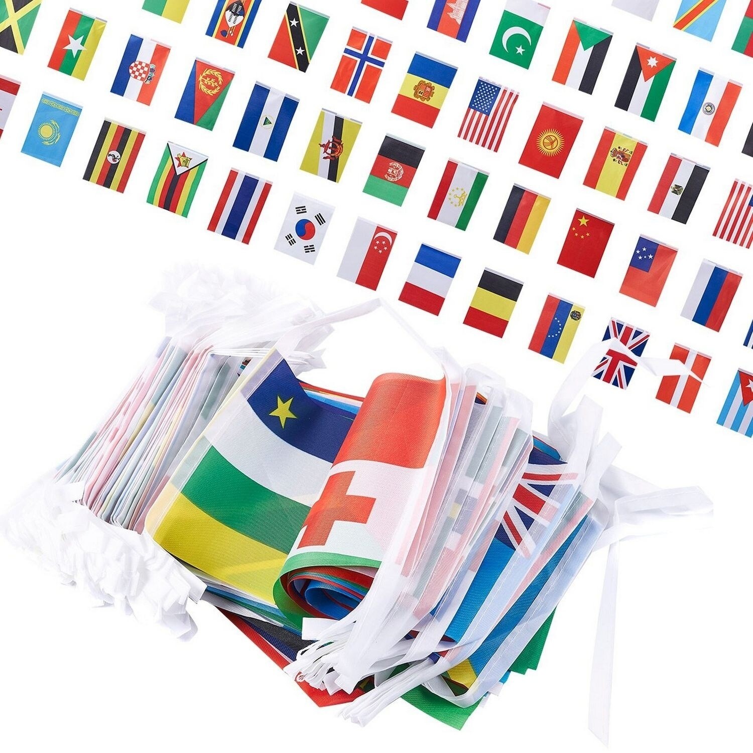 Shop 250 Piece International Flags 200 Feet Small Country Flag