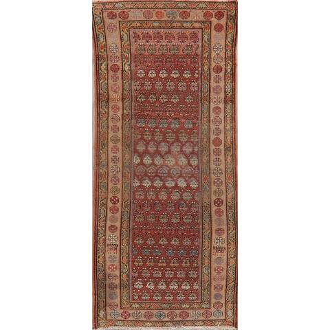 Malayer Hand Knotted Shabby Chic Oriental Wool Antique Persian Rug - 7' 8" x 3' 4" Runner