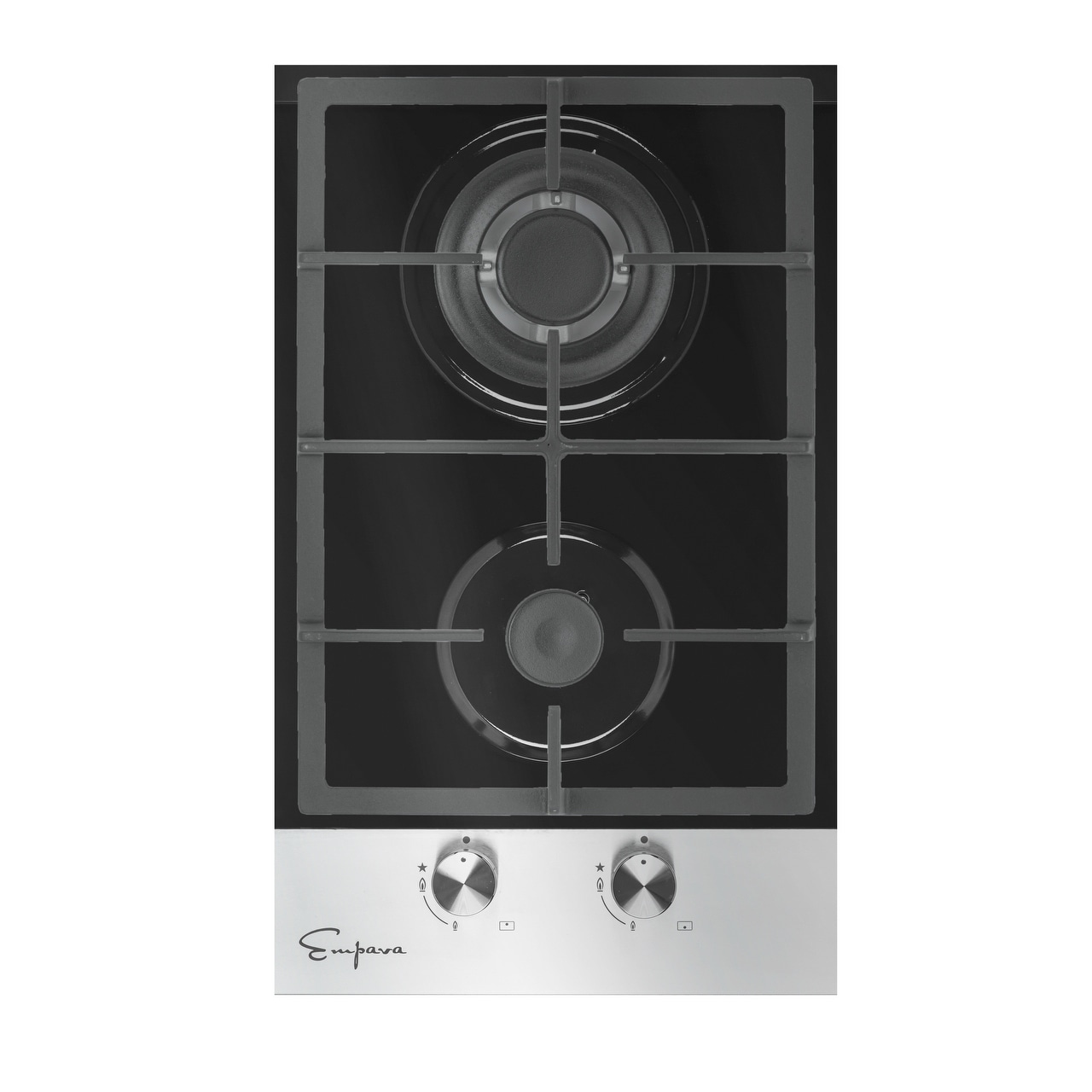 Shop Empava 12 In Gas Cooktop With 2 Burners Stove In Black