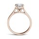 preview thumbnail 10 of 9, 14k White, Yellow, or Rose Gold Moissanite by Charles & Colvard Cushion Solitaire Ring 2.00 TGW