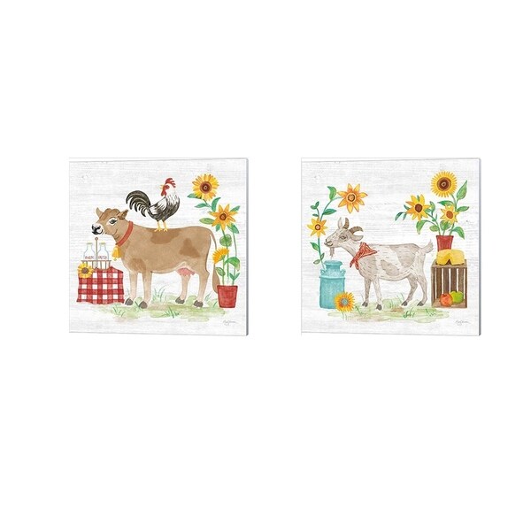 Mary Urban 'Farm Market' Canvas Art (Set of 2)