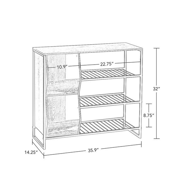 Shop Riverridge Afton 3 Tier Shoe Rack With Storage Bins Free