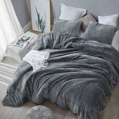 Coma Inducer The Original Plush Steel Grey 3-piece Comforter Set