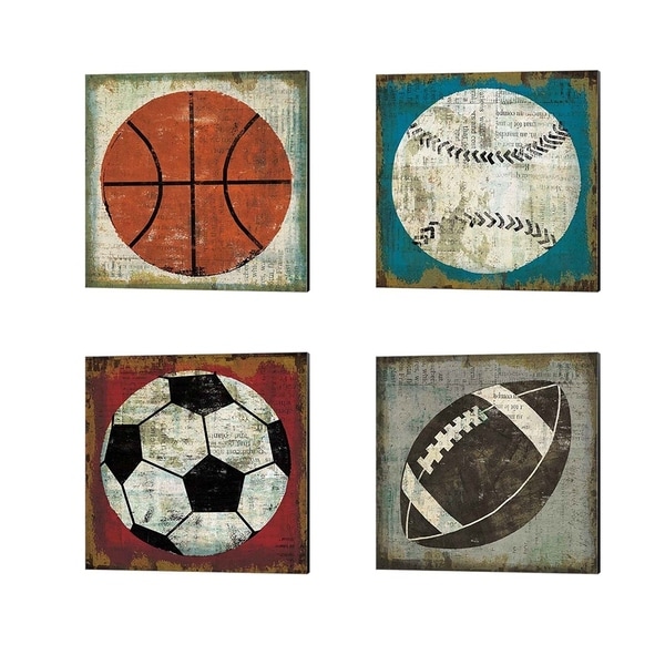 Michael Mullan 'Ball' Canvas Art (Set of 4)