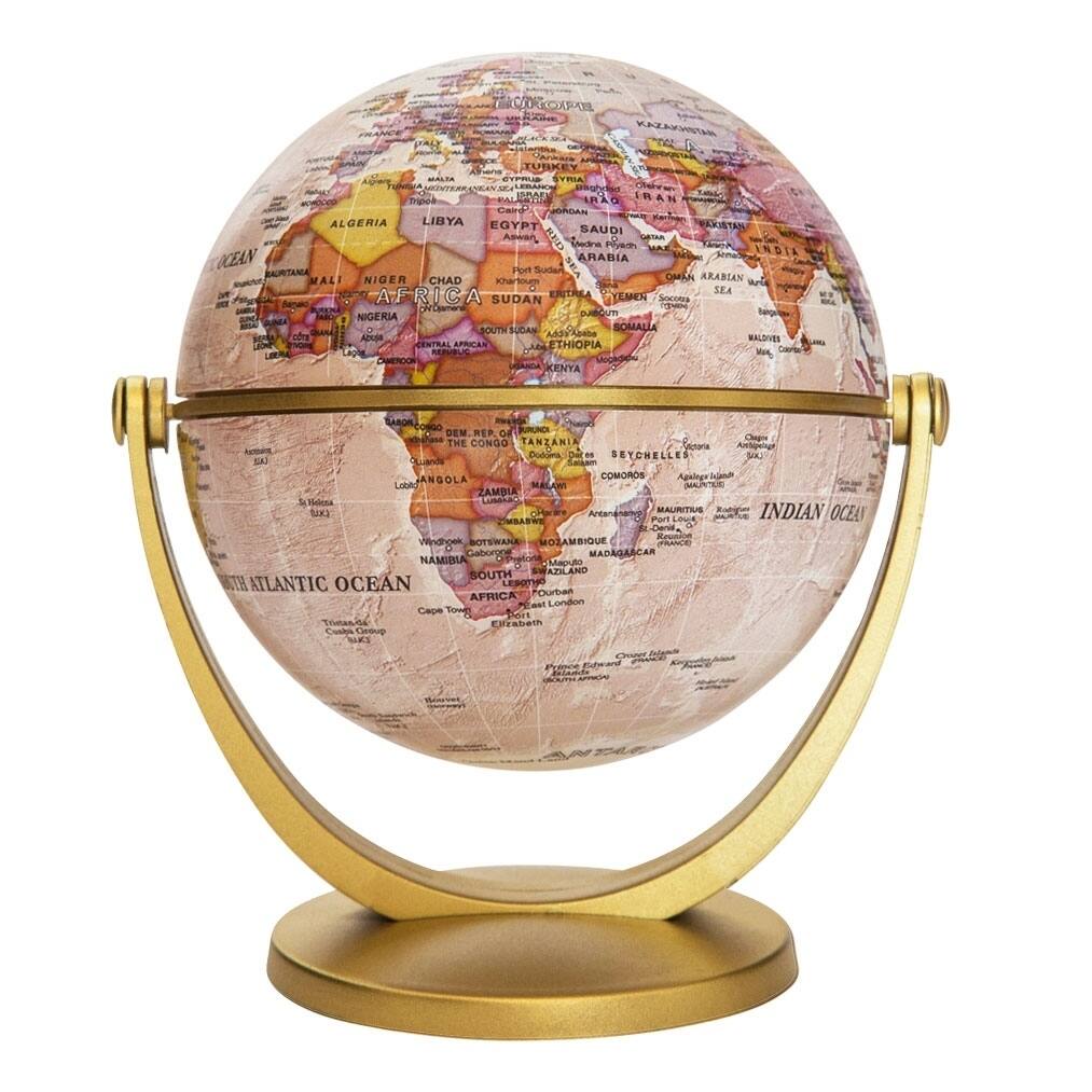 Waypoint Geographic GyroGlobe Antique 4-inch Mini Globe - 4.5'x4"x5.3"