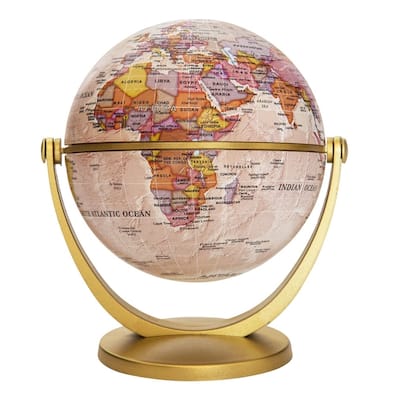Waypoint Geographic GyroGlobe Antique 4-inch Mini Globe - 4.5'x4"x5.3"