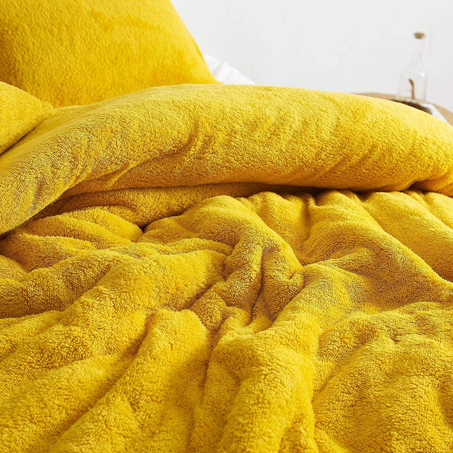 ochre teddy bear bedding