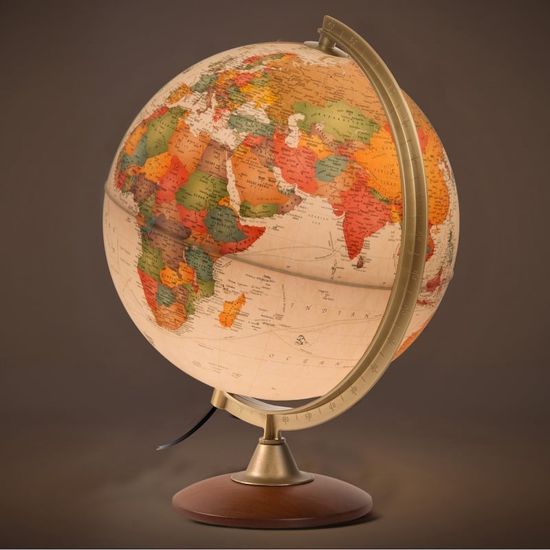 Waypoint Geographic Journey 12-inch Illuminated Desktop Globe - 13"x12"x15.70"