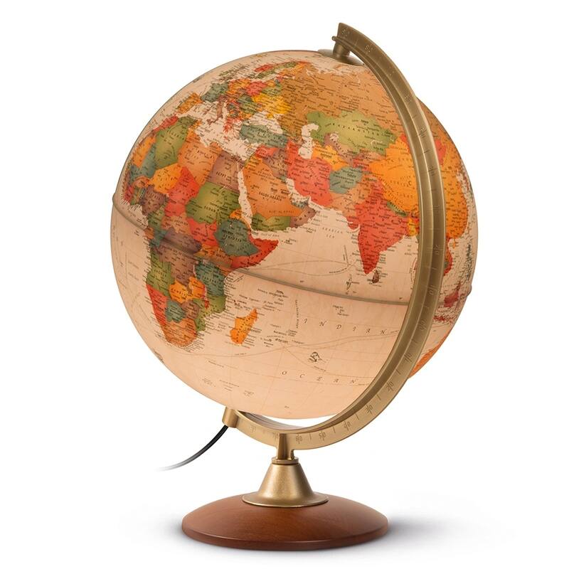 Waypoint Geographic Journey 12-inch Illuminated Desktop Globe - 13"x12"x15.70"