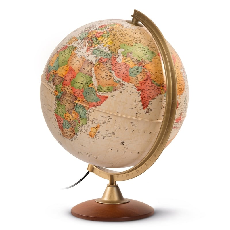 Waypoint Geographic Journey 12-inch Illuminated Desktop Globe - 13"x12"x15.70"