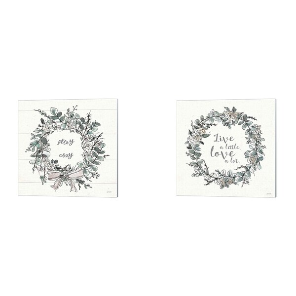 Anne Tavoletti 'Modern Farmhouse A' Canvas Art (Set of 2)