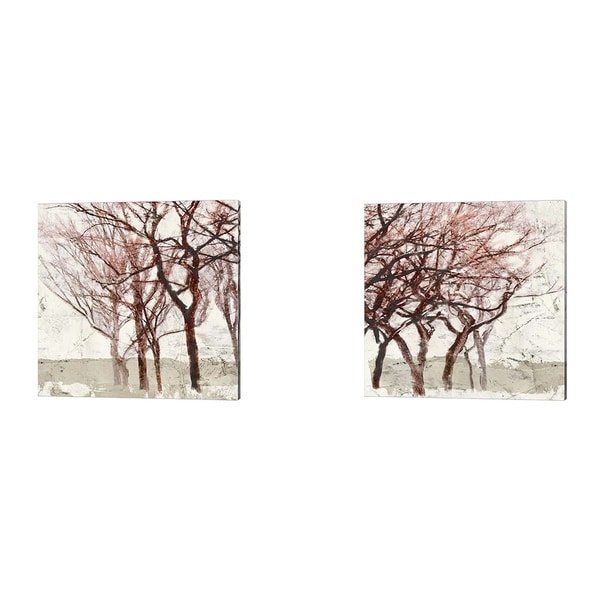 Alessio Aprile 'Rusty Trees' Canvas Art (Set of 2)