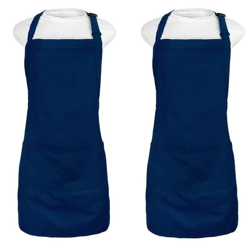 Kaufman -Kitchen Apron with adjustable neck two pockets 2pack