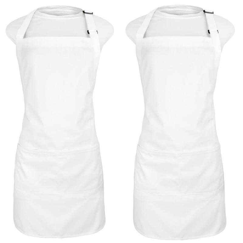 Kaufman -Kitchen Apron with adjustable neck two pockets 2pack